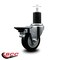 Service Caster 3.5'' Black Poly Swivel 1-3/4'' Expanding Stem Caster with Brake SCC-EX20S3514-PPUB-BLK-PLB-134 - alternate 4